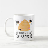 Mug trente-huitième Cadeau de couples d'anniversaire (Gauche)