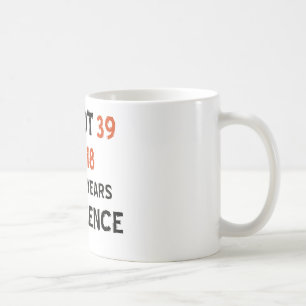 Mug trente-neuvième conceptions d'anniversaire