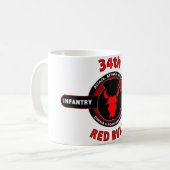 Mug trente-quatrième DIVISION d'INFANTERIE" RED BULL " (Devant gauche)