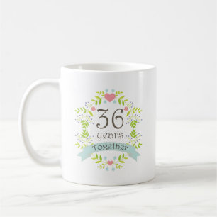 Mug trente-sixième Boisson de souvenir d'anniversaire