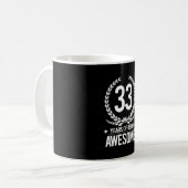 Mug trente-troisième Anniversaire (33 ans d'être (Devant gauche)