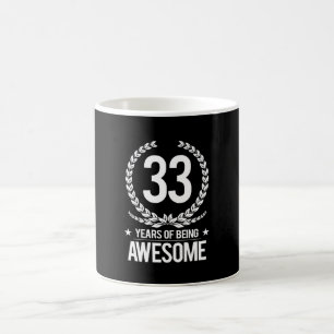 Mug trente-troisième Anniversaire (33 ans d'être