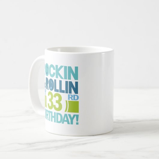 Mug trente-troisième Idées de cadeau d'anniversaire (Devant gauche)