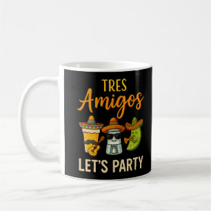 Mug Tres Amigos Tequila Salt Lime Cinco De Mayo