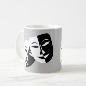 Mug Très Cool Comédie et Tragédie Masques Théâtres (Devant gauche)