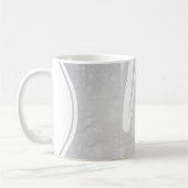 Mug Très grand Monogramme gris Stucco texture image Mu (Gauche)