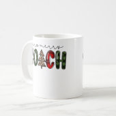 Mug Très Joyeux entraîneur Buffalo Plaid instructeur d (Devant gauche)