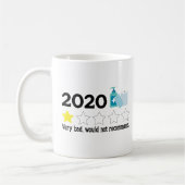 Mug Très mauvais ne recommanderait pas 2020 une étoile (Gauche)