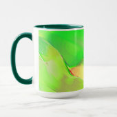 Mug Très peu sculpté dans vert vif et vieilli (Gauche)