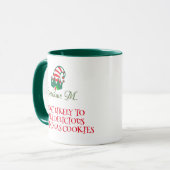 Mug Très Probable À Noël Mug, Personnalisé Xmas Elf (Devant gauche)
