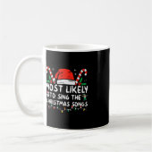 Mug Très Probable De Chanter Les Chansons De Noël Noël (Gauche)