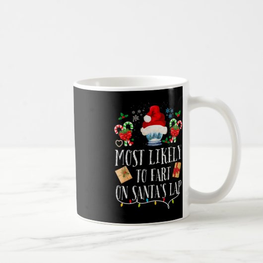 Mug Très Probable De Commencer Sur Père Noël Lap Fun F (Droite)