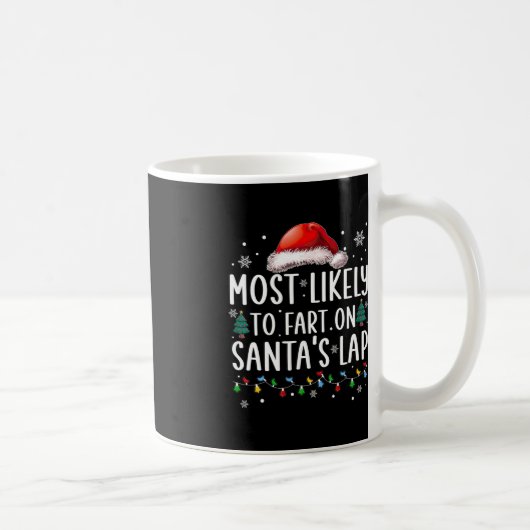 Mug Très Probable De Commencer Sur Père Noël Lap Fun F (Droite)