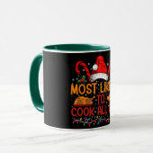 Mug Très Probable De Cuisiner Toute La Journée De Noël (Devant gauche)