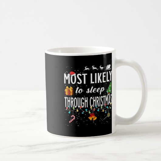 Mug Très Probable De Dormir Pendant Noël M (Droite)