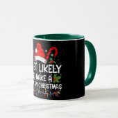 Mug Très Probable De Faire Un Mess À Noël (Devant droit)