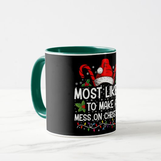 Mug Très Probable De Faire Un Mess À Noël (Devant gauche)