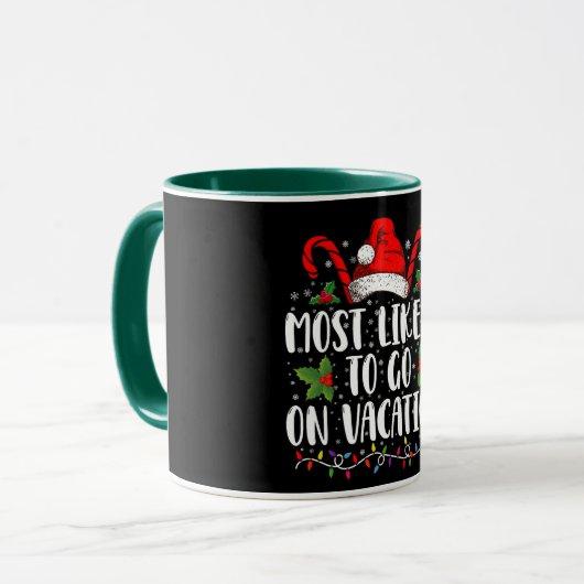 Mug Très Probable De Partir En Vacances Correspondant  (Devant gauche)