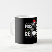 Mug Très Probable De Pet Les Vacances De Noël Reindeer (Devant gauche)