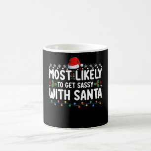 Mug Très Probable De Se Sentir Avec Père Noël Christma