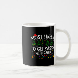 Mug Très Probable D'Obtenir Sy Avec Père Noël Correspo