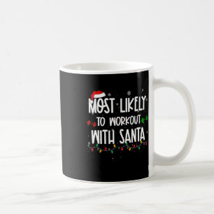 Mug Très probable entraînement avec père Noël fun noël