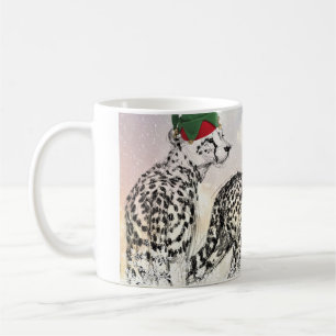 Mug Très un bouclage de Noël de guépard