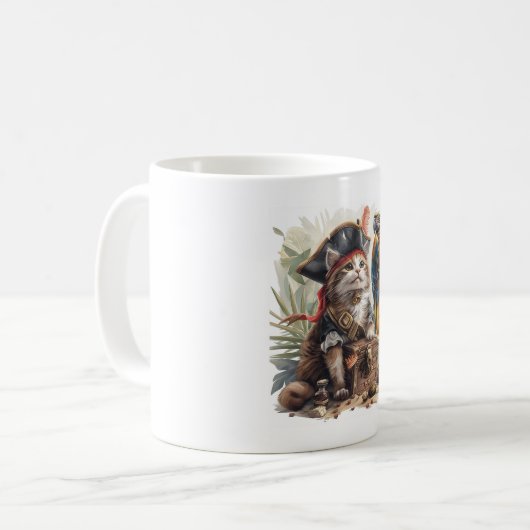 Mug Trésor de chat pirate (Devant gauche)