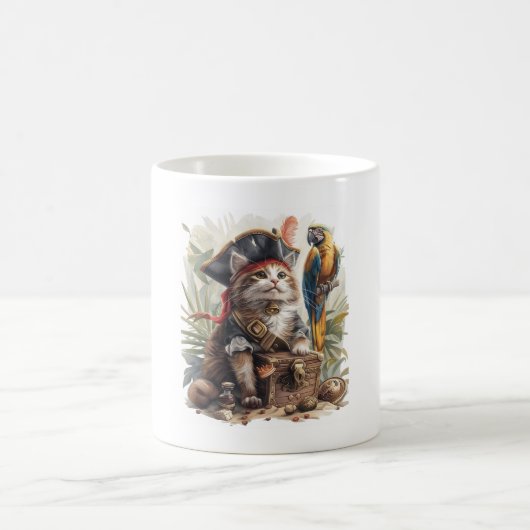 Mug Trésor de chat pirate (Centre)