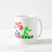 Mug TRI chiffres conception de COULEUR de course de (Devant droit)
