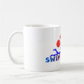 Mug TRI chiffres conception de COULEUR de course de (Gauche)
