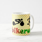 Mug TRI conception de butoir NOIRE courue de bain de (Devant droit)