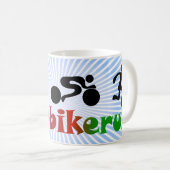 Mug TRI conception de butoir NOIRE courue de bain de (Devant droit)