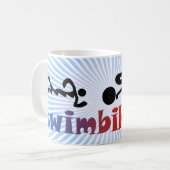 Mug TRI conception de butoir NOIRE courue de bain de (Devant gauche)