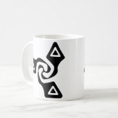Mug Tri flèches de base (noir) (Devant gauche)