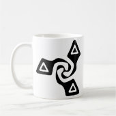 Mug Tri flèches de base (noir) (Gauche)