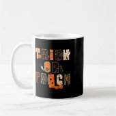 Mug Tri Ou Enseigner Éffrayant École Halloween Enseign (Gauche)