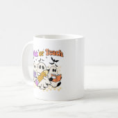 Mug Tri Ou Enseigner Rétro Halloween Tshirt enseignant (Devant gauche)