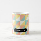 Mug Triangle Abstrait géométrique coloré Moderne (Centre)