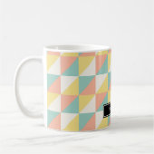 Mug Triangle Abstrait géométrique coloré Moderne (Gauche)