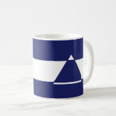 Mug Triangle bleu et blanc (Devant droit)