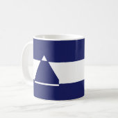 Mug Triangle bleu et blanc (Devant gauche)