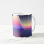 Mug Triangle brillant. Concept Ethereum. abs futuriste (Devant droit)