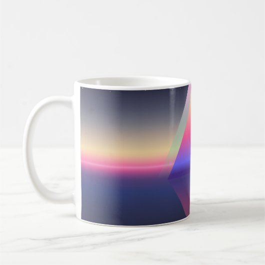 Mug Triangle brillant. Concept Ethereum. abs futuriste (Gauche)