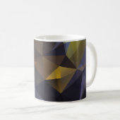 Mug Triangle brillant vintage, texture diamant. (Devant droit)