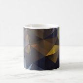 Mug Triangle brillant vintage, texture diamant. (Centre)