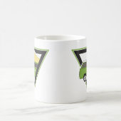 Mug triangle classique camper vert camper van (Centre)