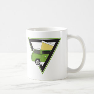 Mug triangle classique camper vert camper van