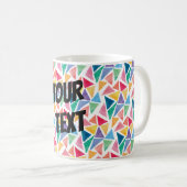 Mug Triangle coloré moderne (Devant droit)
