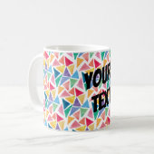 Mug Triangle coloré moderne (Devant gauche)